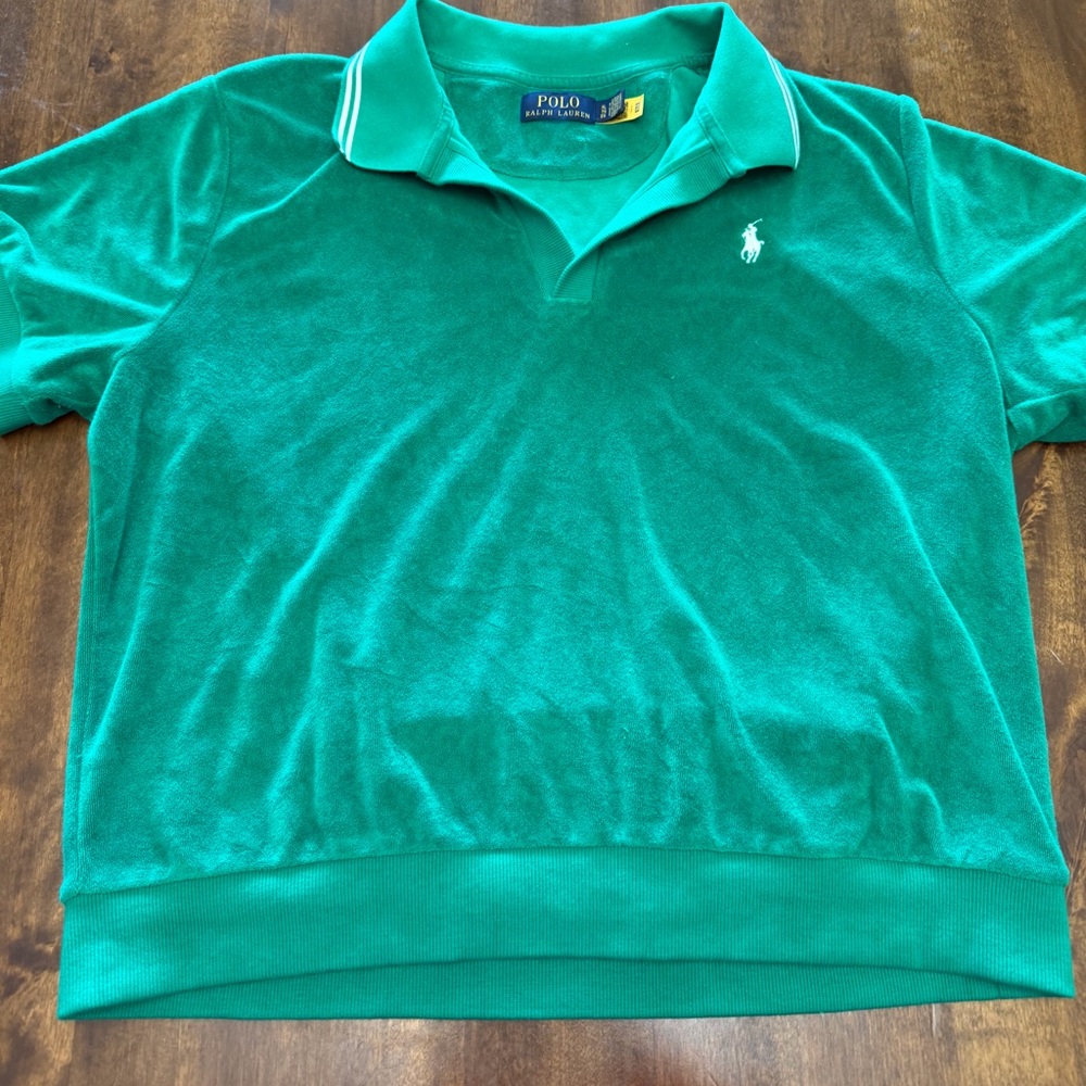 Polo Ralph Lauren 2025 US Open Terry Polo Shirt Green XL